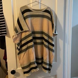 Oversized poncho (closed sides) style sweater - lightly used.